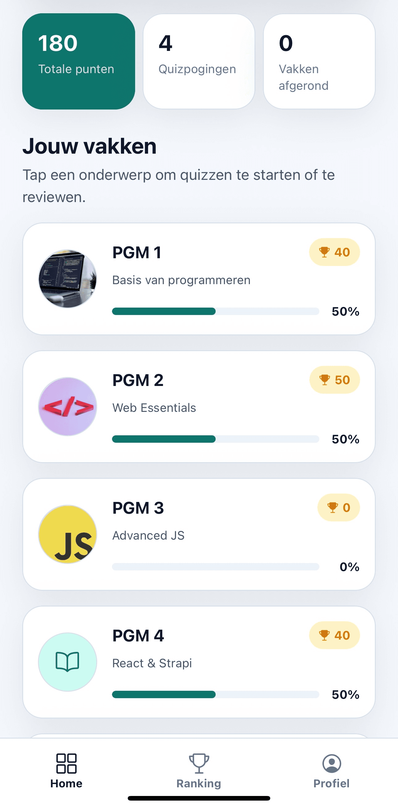 OA Code Quiz screenshot 1